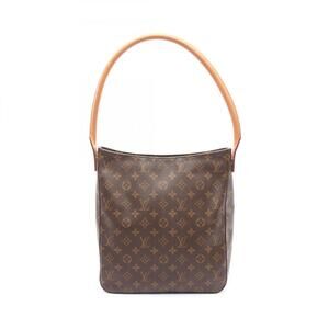 LOUIS VUITTON Brown Monogram Leather Looping GM Shoulder Bag